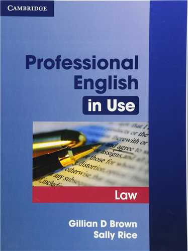 Professional English In Use - Law