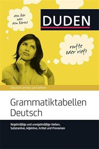 Duden Grammatiktabellen Deutsch دودن گرمتیکبلن دویچ