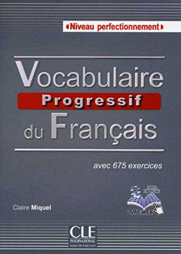 Vocabulaire progressif du français Niveau perfectionnement + CD کتاب زبان فرانسه وکبیولر پروگرسیف